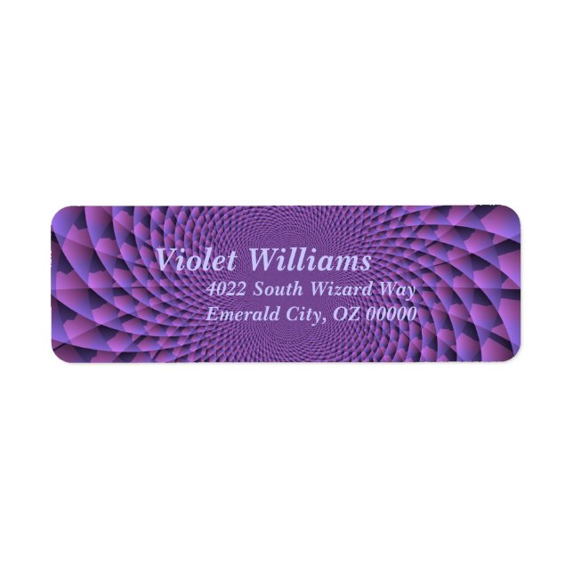 Infinity Is Purple Return Address Label (Front)
