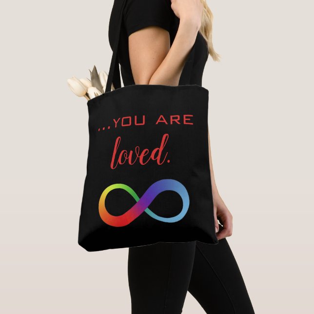 Infinity LGBTQ+ Pride Tote Bag (Close Up)