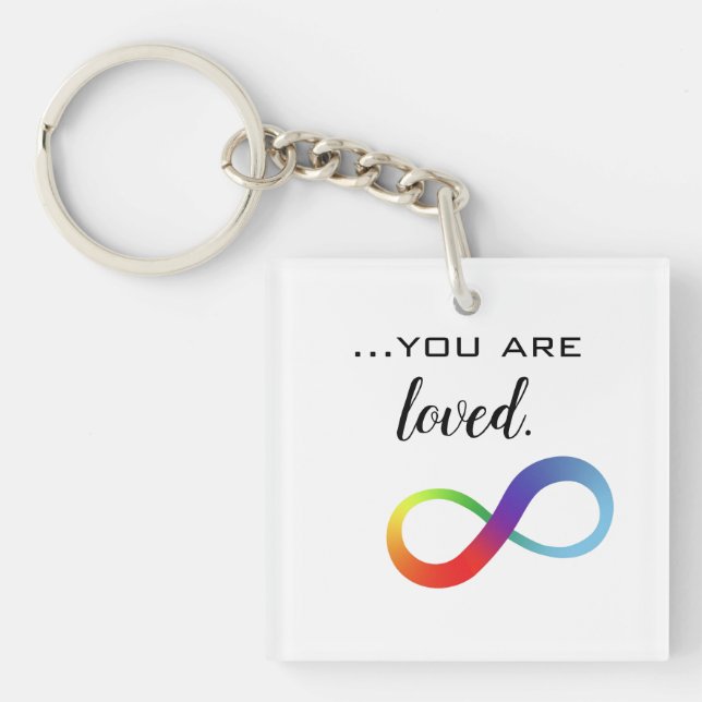 Infinity LGBTQ+ Pride Tote Key Ring (Front)