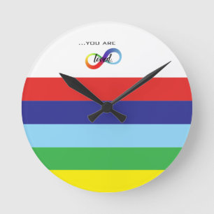 Infinity LGBTQ+ Pride Tote Round Clock