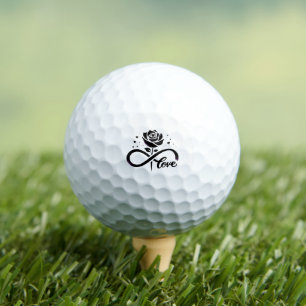 Infinity Love Black Rose - Eternal Romantic Love D Golf Balls