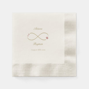 Infinity Love Double Happiness Chinese Wedding  Napkin