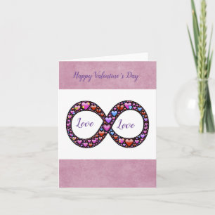 Infinity Love Emoji's Valentine's Day Card
