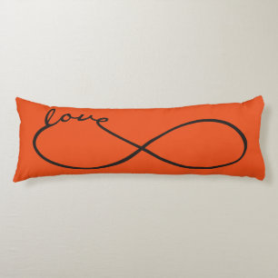 Infinity Love Lemniscate black + your backgr. Body Cushion