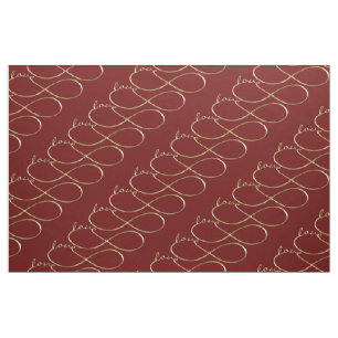 Infinity Love Lemniscate gold + your backgr. Fabric