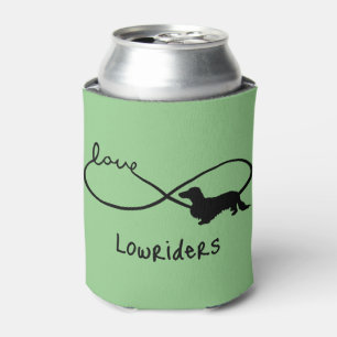 Infinity Love Lemniscate Long-Hair Dachshund 1 Can Cooler