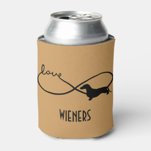 Infinity Love Lemniscate Short-Hair Dachshund 1 Can Cooler