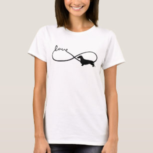 Infinity Love Lemniscate Short-Hair Dachshund 1 T-Shirt