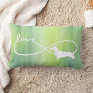 Infinity Love Lemniscate Short-Hair Dachshund 2 Lumbar Cushion
