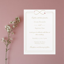 Infinity Love Monogram Double Happiness Wedding