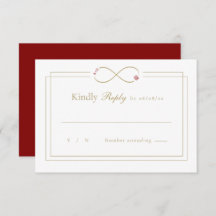 Infinity Love Monogram Double Happiness Wedding