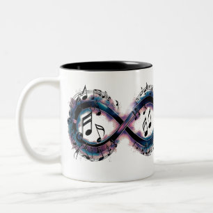 Infinity Love Music Two-Tone Mug – Symbol of Endle