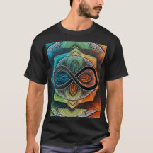 Infinity Mandala  African Tribal Mask  Abstract 