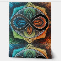 Infinity Mandala African Tribal Mask Abstract