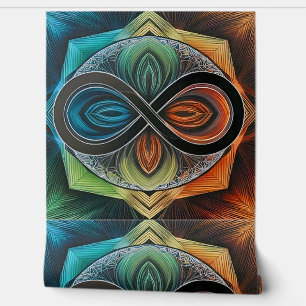 Infinity Mandala African Tribal Mask Abstract Wallpaper