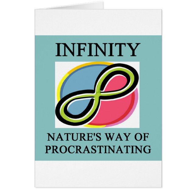 INFINITY math joke (Front)