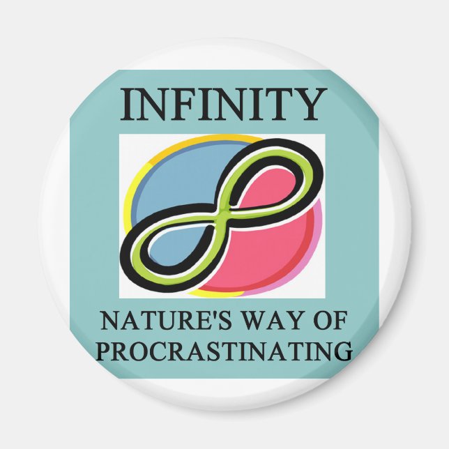 INFINITY math joke Magnet (Front)