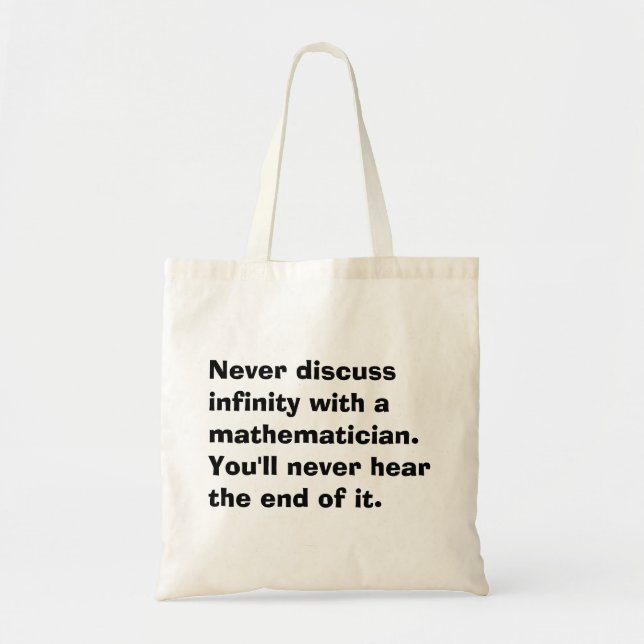 Infinity Math Tote Bag (Front)