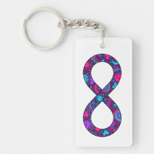 Infinity Neurodiverse Androgyne Pride Limitless Key Ring