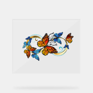 Infinity of Monarch Butterflies Acrylic Sign