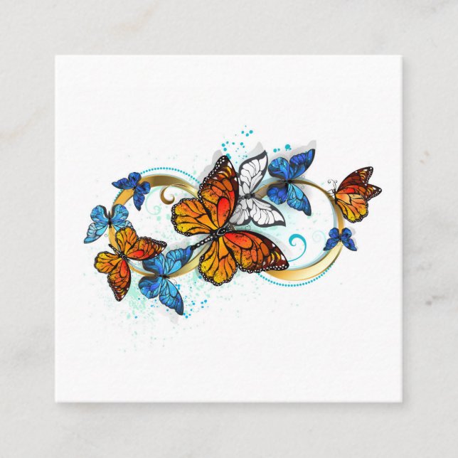 Infinity of Monarch Butterflies Appointment Card (Front)