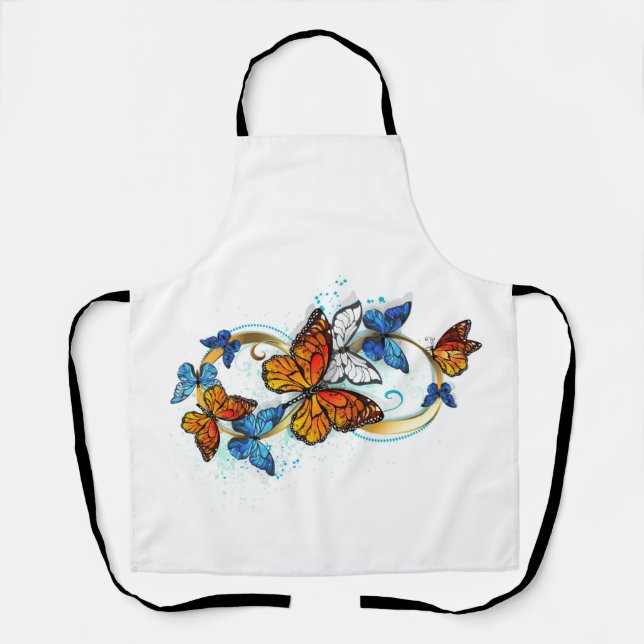 Infinity of Monarch Butterflies Apron (Front)