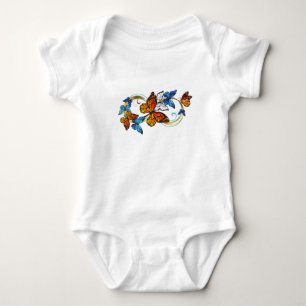 Infinity of Monarch Butterflies Baby Bodysuit