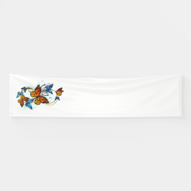 Infinity of Monarch Butterflies Banner (Horizontal)