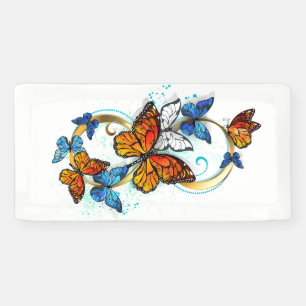 Infinity of Monarch Butterflies Banner