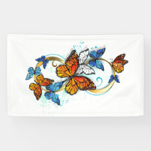 Infinity of Monarch Butterflies Banner