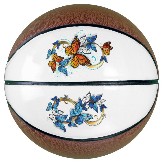 Infinity of Monarch Butterflies Basketball (Front)
