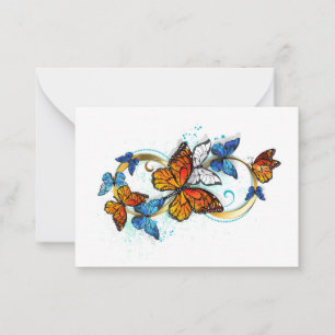 Infinity of Monarch Butterflies Card