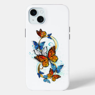 Infinity of Monarch Butterflies iPhone 15 Mini Case