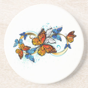 Infinity of Monarch Butterflies Coaster