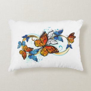Infinity of Monarch Butterflies Decorative Cushion