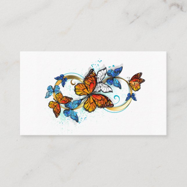 Infinity of Monarch Butterflies Discount Card (Front)