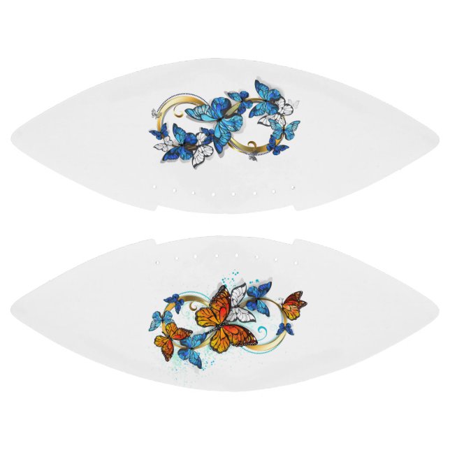 Infinity of Monarch Butterflies Football (Panels)
