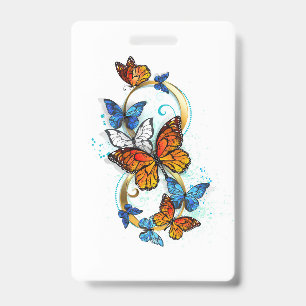 Infinity of Monarch Butterflies ID Badge