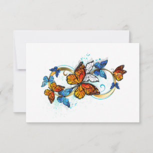 Infinity of Monarch Butterflies Invitation