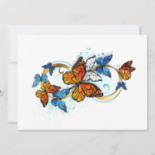 Infinity of Monarch Butterflies Invitation