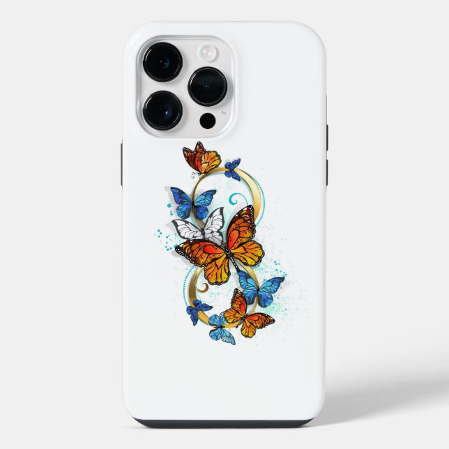 Infinity of Monarch Butterflies iPhone Case (Back)