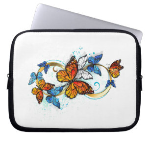 Infinity of Monarch Butterflies Laptop Sleeve