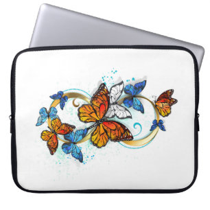 Infinity of Monarch Butterflies Laptop Sleeve