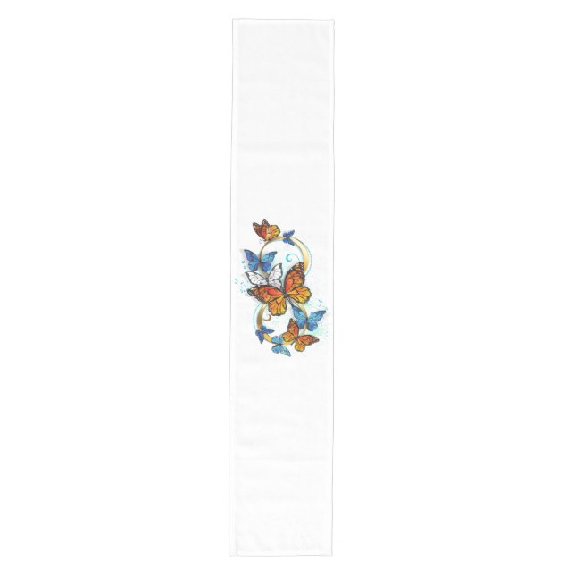 Infinity of Monarch Butterflies Medium Table Runner (Front)