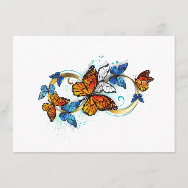 Infinity of Monarch Butterflies Menu (Front)