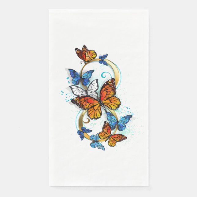 Infinity of Monarch Butterflies Napkin (Front)