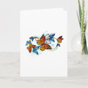 Infinity of Monarch Butterflies Note Card