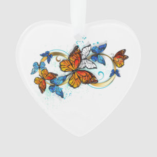 Infinity of Monarch Butterflies Ornament