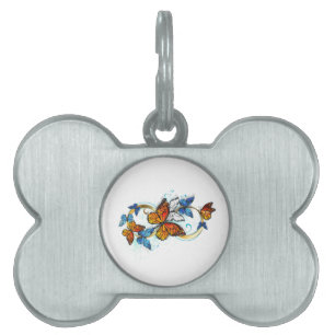 Infinity of Monarch Butterflies Pet ID Tag
