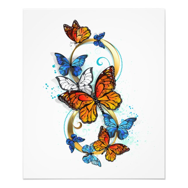Infinity of Monarch Butterflies Photo Print (Front)